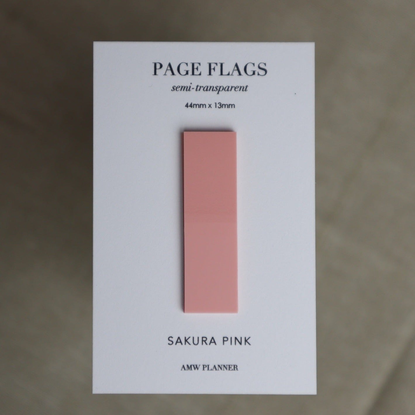 Transparent Page Flags | Sakura Pink