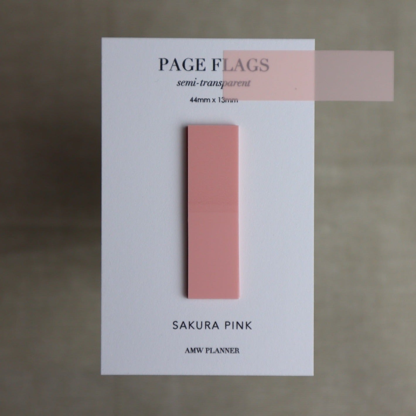 Transparent Page Flags | Sakura Pink